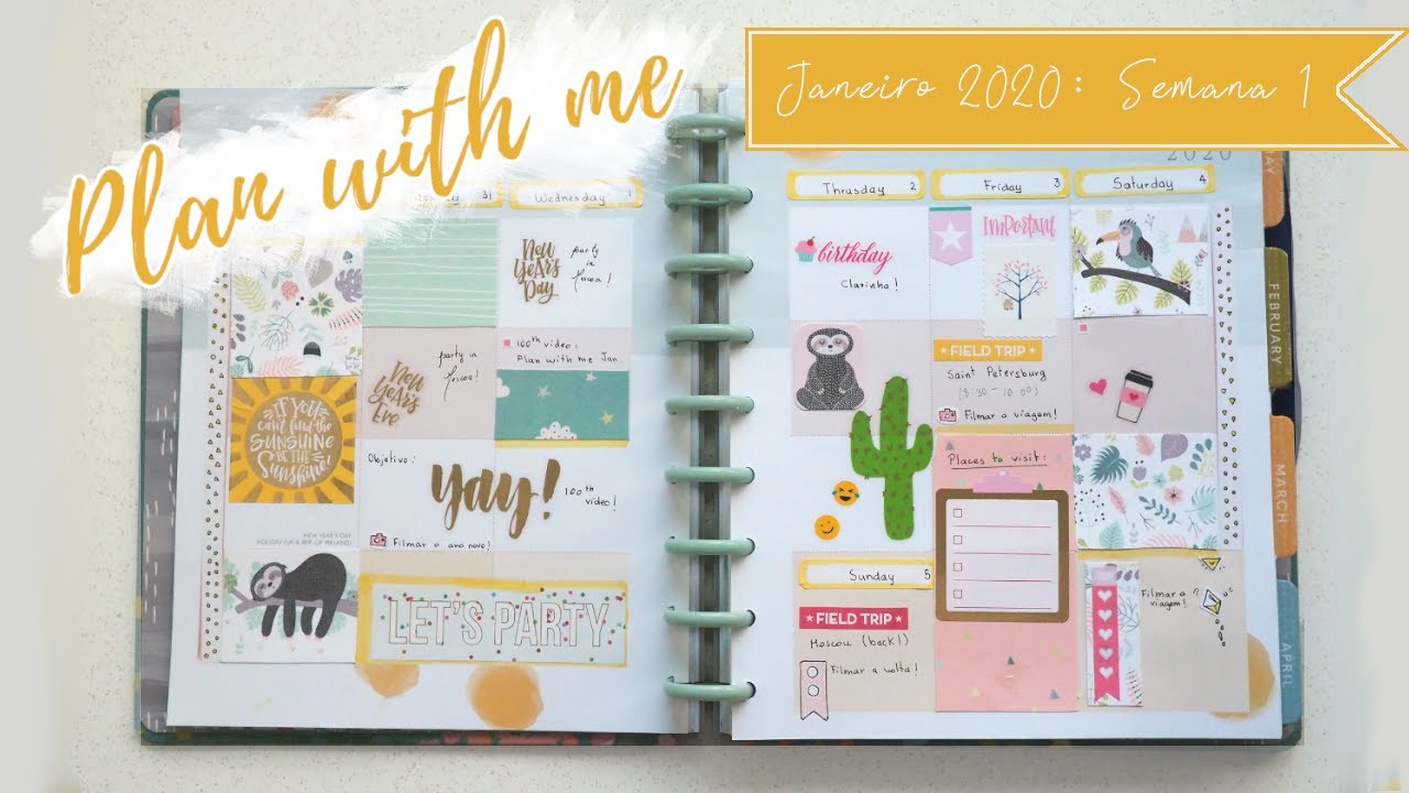 PLAN WITH ME: January 2020 Week 1 - 100th VIDEO !!