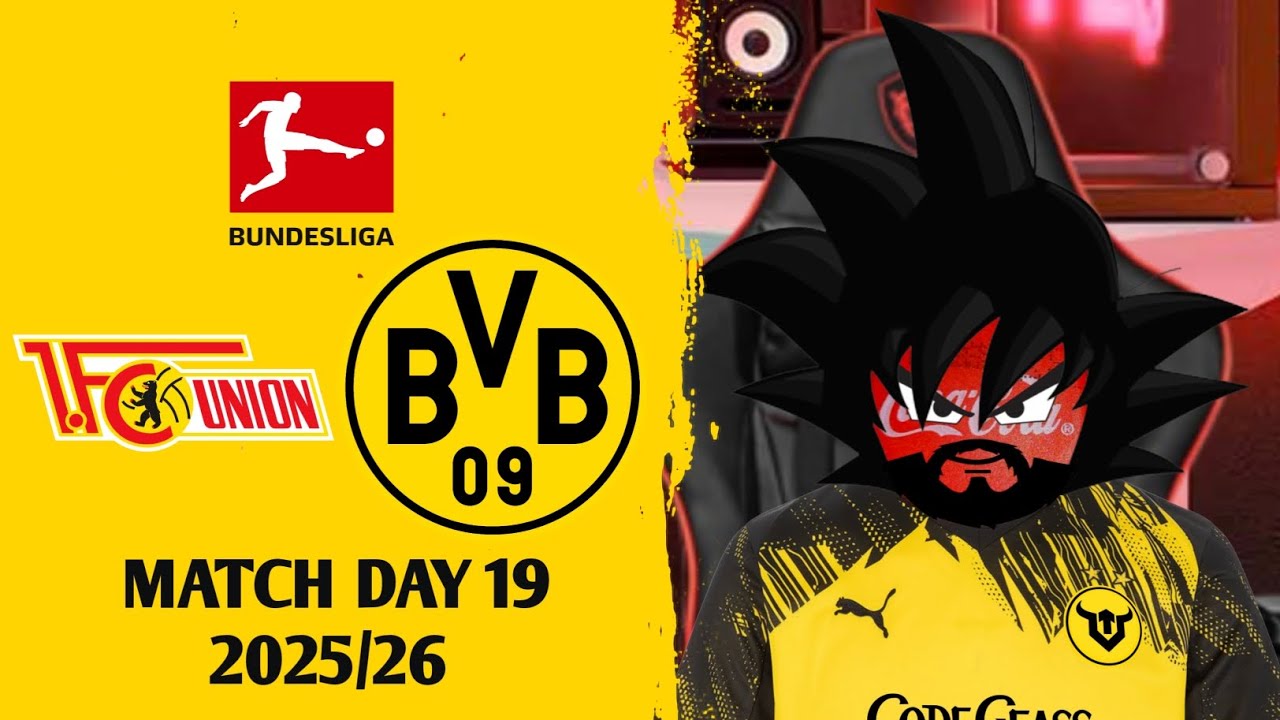 UNION BERLIN VS DORTMUND MATCH DAY 19 BUNDESLIGA 2025/26 