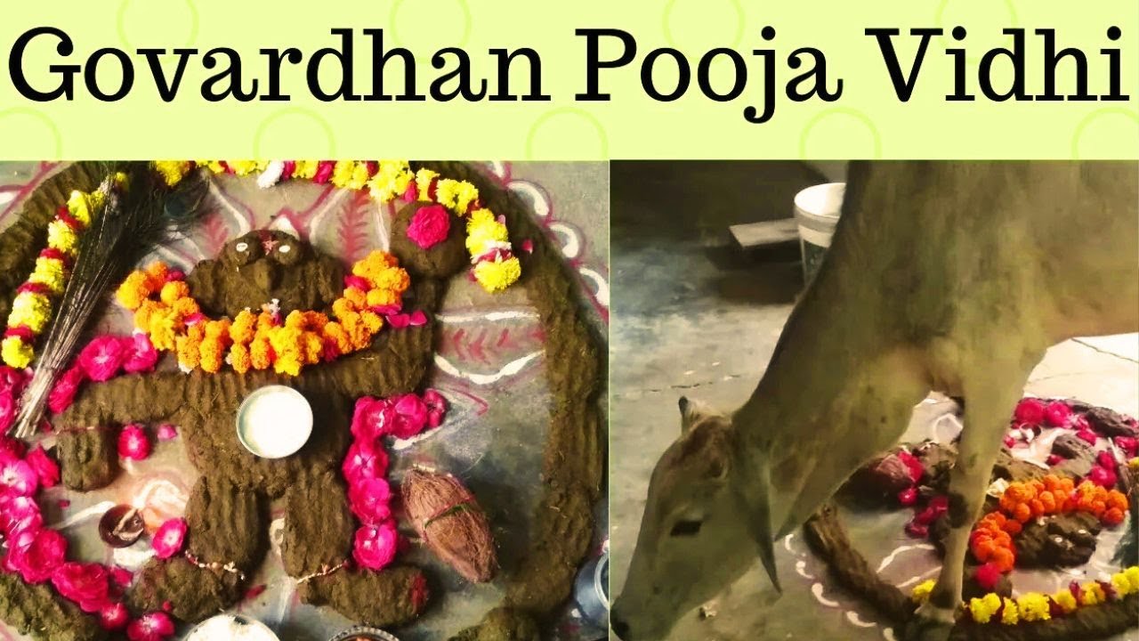 गोवर्धन कैसे बनाएं  Govardhan kaise banaye Govardhan Pujan Vidhi,गोवर्धन पूजा की सरल  विधि |