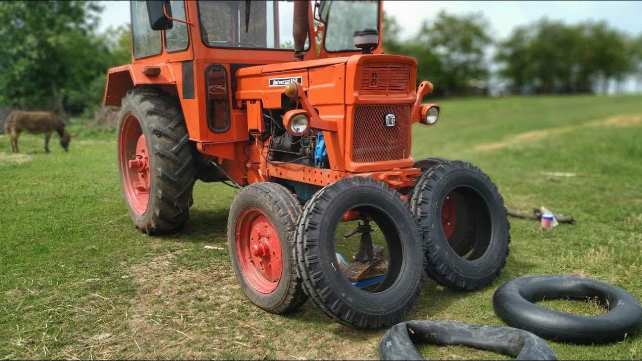 Am încălțat tractorul UTB 650 cu anvelope de calitate Rusească KAMA
