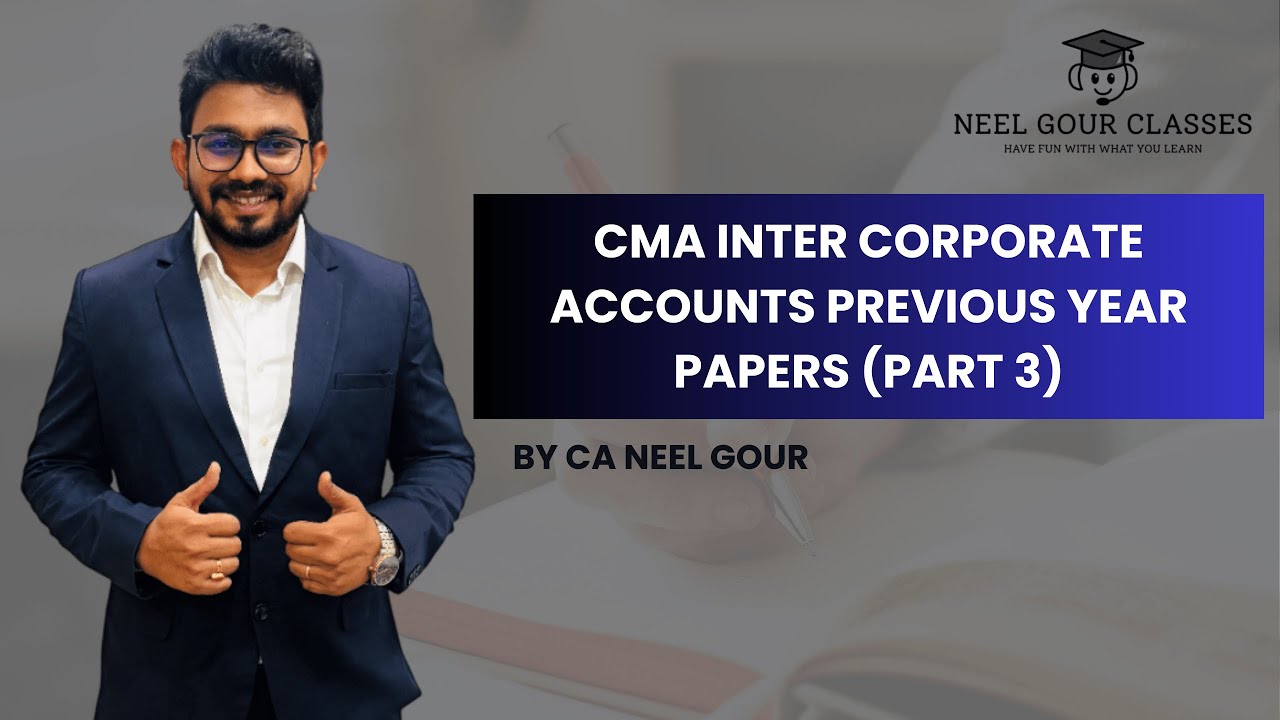 CMA INTER CORPORATE ACCOUNTING CHAPTER WISE PREVIOUS YEAR QUESTION PAPER SOLUTIONS (CASH FLOW)