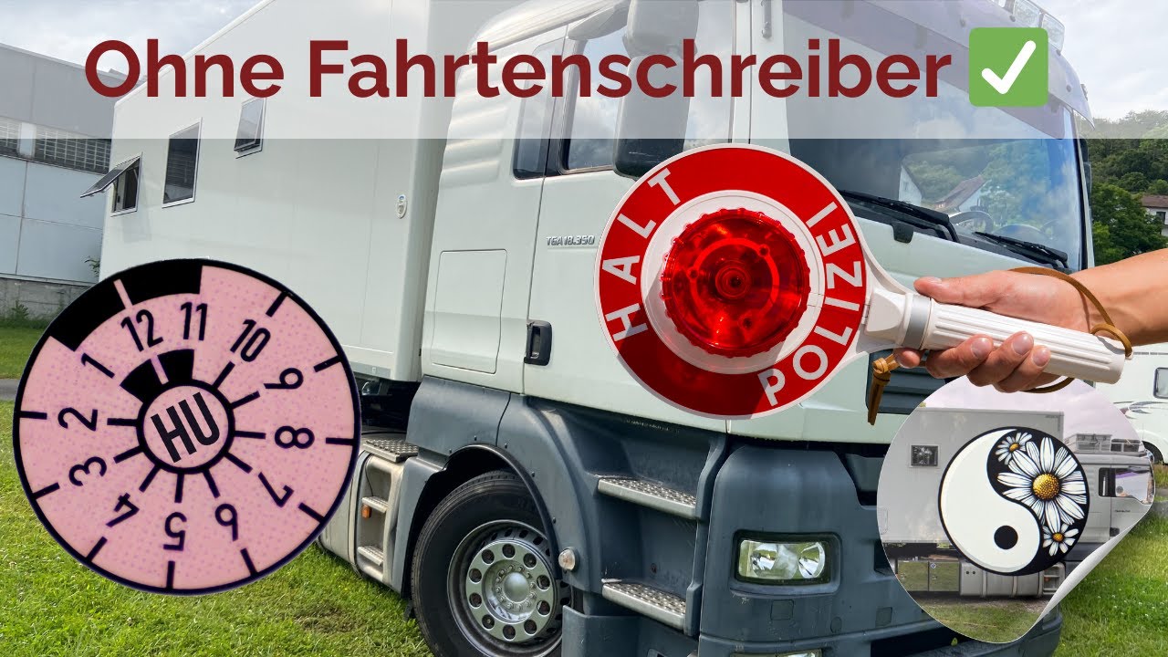 Wohnmobil größer 7,5 Tonnen: Ohne Fahrtenschreiber entspannt durch TÜV & Kontrolle 🚚✅