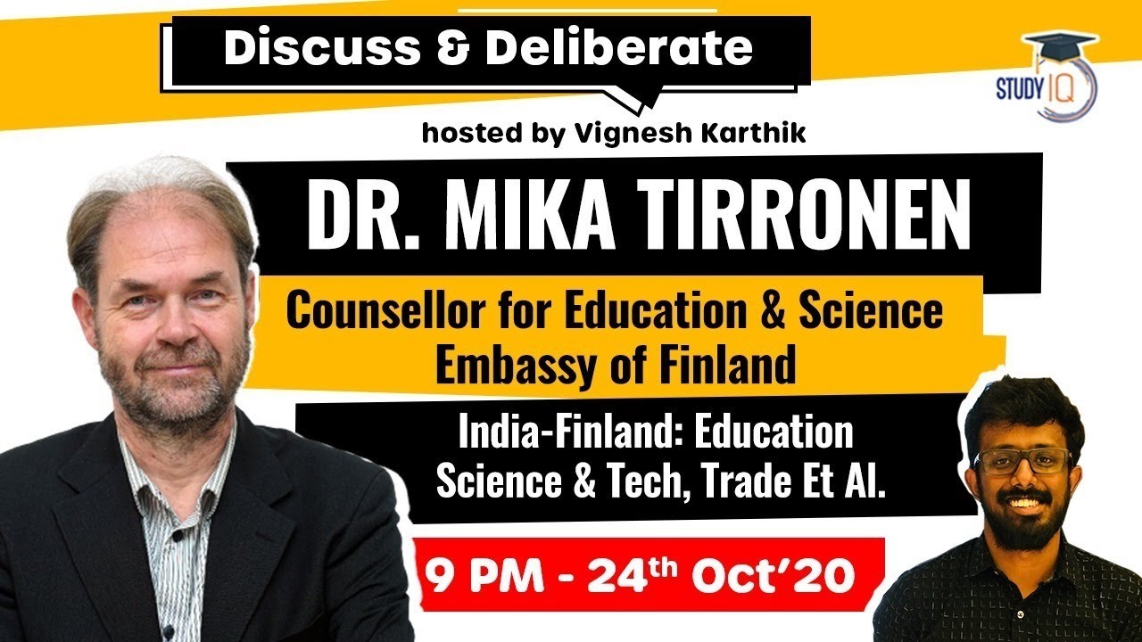 India Finland Relations - Discussion on Education, S&T, Trade & Investment with Dr Mika Tirronen