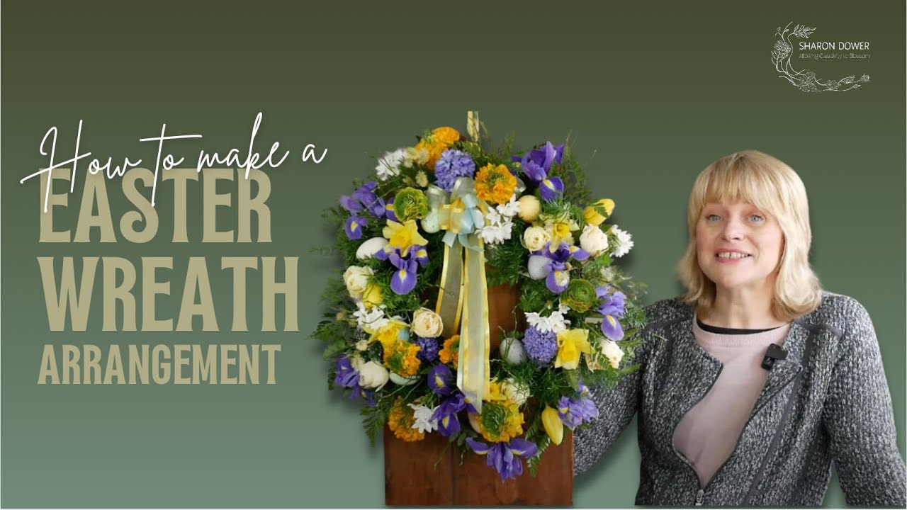 How to Create a Stunning Easter Wreath with Hyacinths & Daffodils 🌼 Easy Step-by-step Beginner Guide