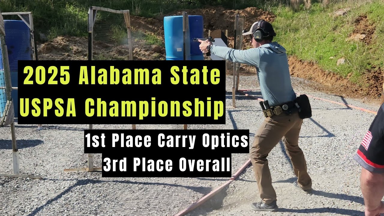 2025 USPSA Alabama State - 1st Place Carry Optics - Glock 17 Gen 5 MOS