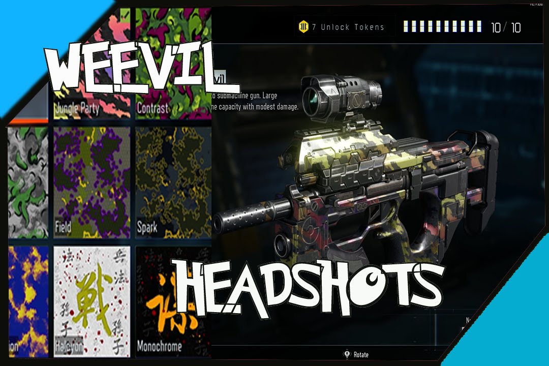 WEEVIL BEST CLASS SETUP FOR HEADSHOTS CALL OF DUTY BLACK OPS 3