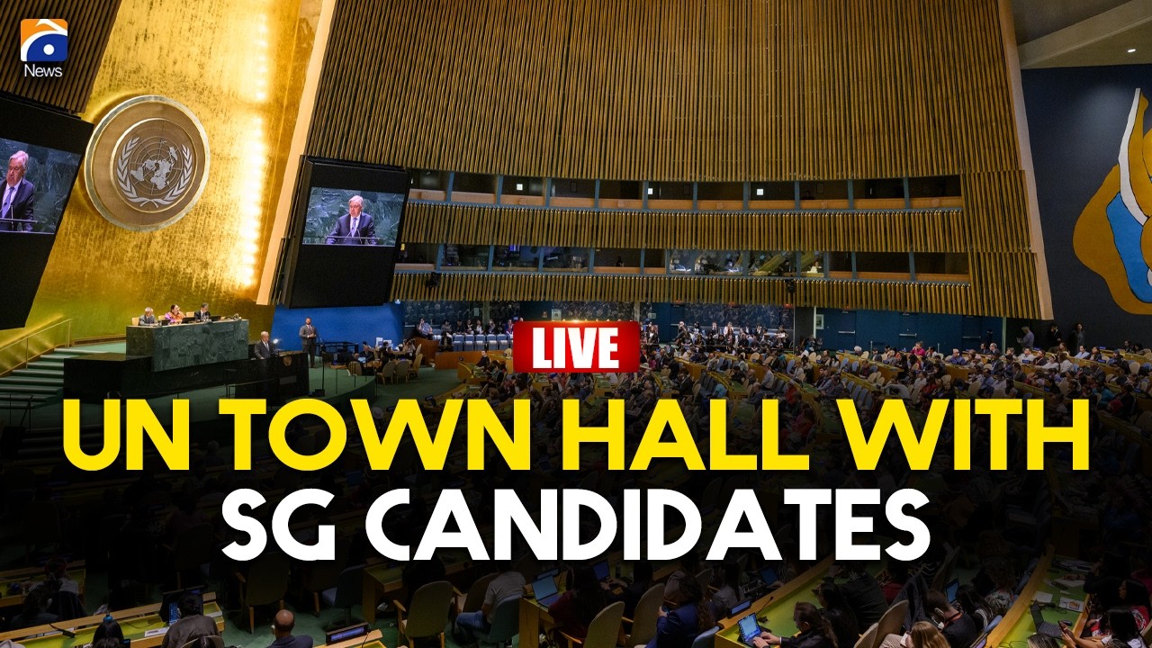 🔴LIVE: Annalena Baerbock Leads UN Town Hall for Secretary-General Candidates | Geo News English