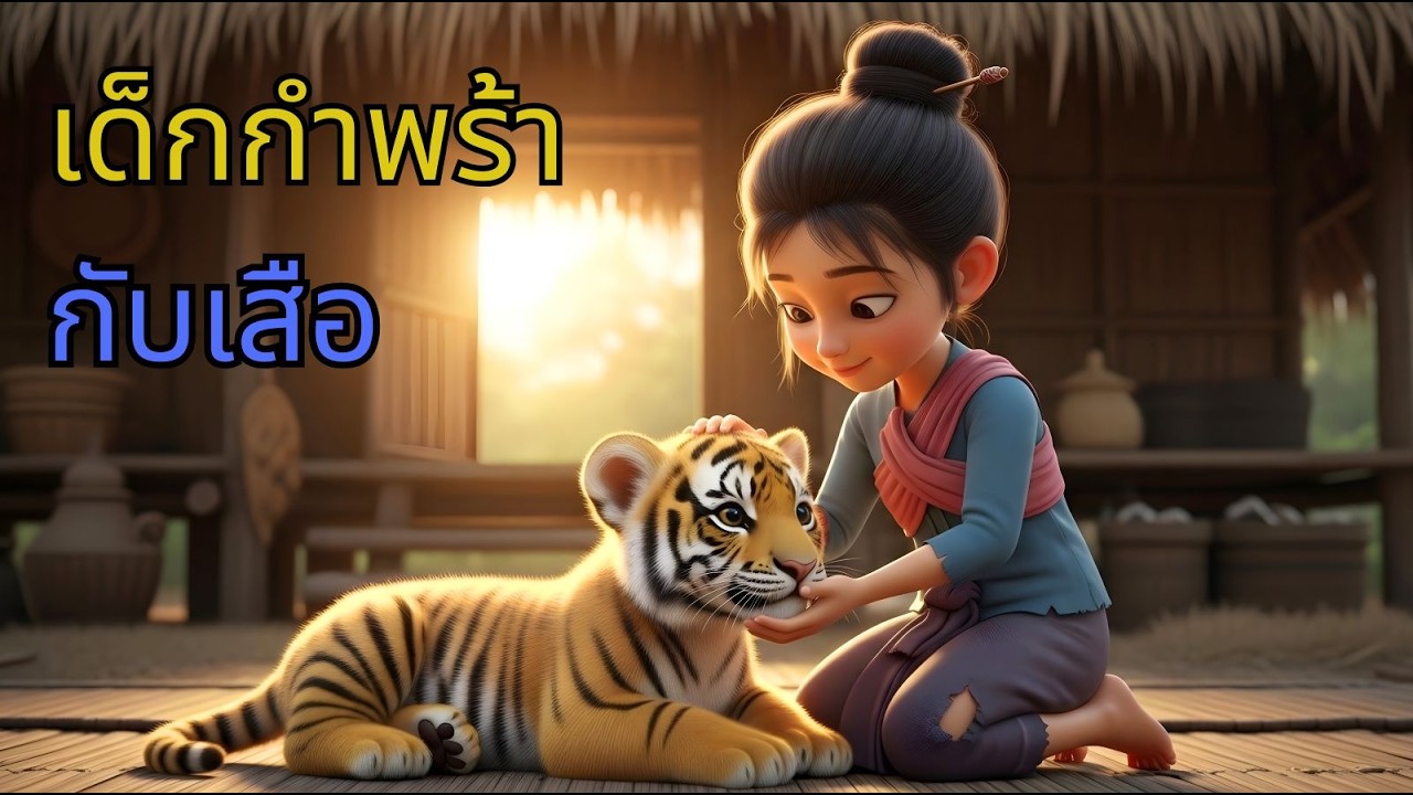 เรื่องราวของเด็กหญิงกำพร้ากับลูกเสือตัวน้อยในกระท่อมกลางป่า|นิทาน, นิทานพื้นบ้าน, ตำนาน, เรื่องเล่าI