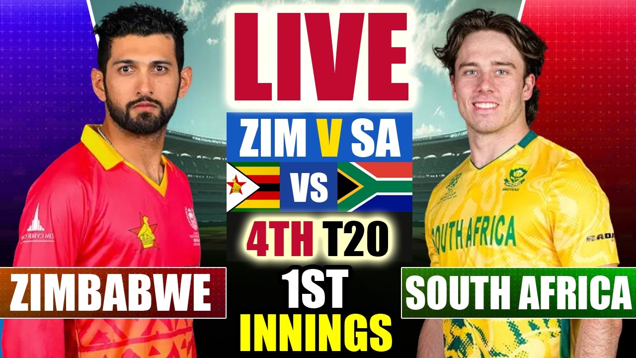 🔴LIVE: South Africa vs Zimbabwe, 1ST INNINGS | SA vs ZIM Live Cricket Match Today