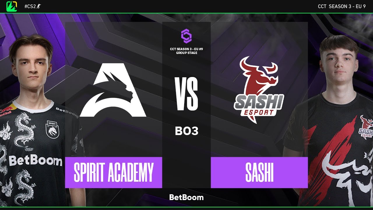 CCT Season 3 - EU #9 | Spirit Academy vs Sashi | Fase de Grupos | CS2
