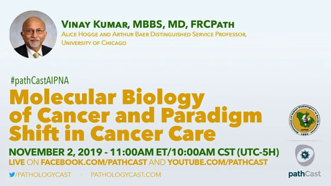 Molecular biology of cancer and paradigm shift in cancer care - Dr. Kumar (UChicago) #PATHOLOGY