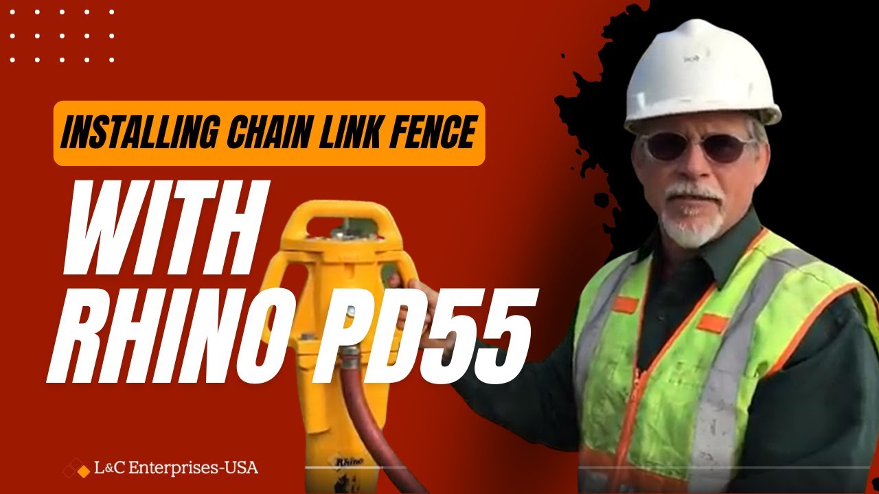 Installing Chain Link Fence with Rhino PD-55