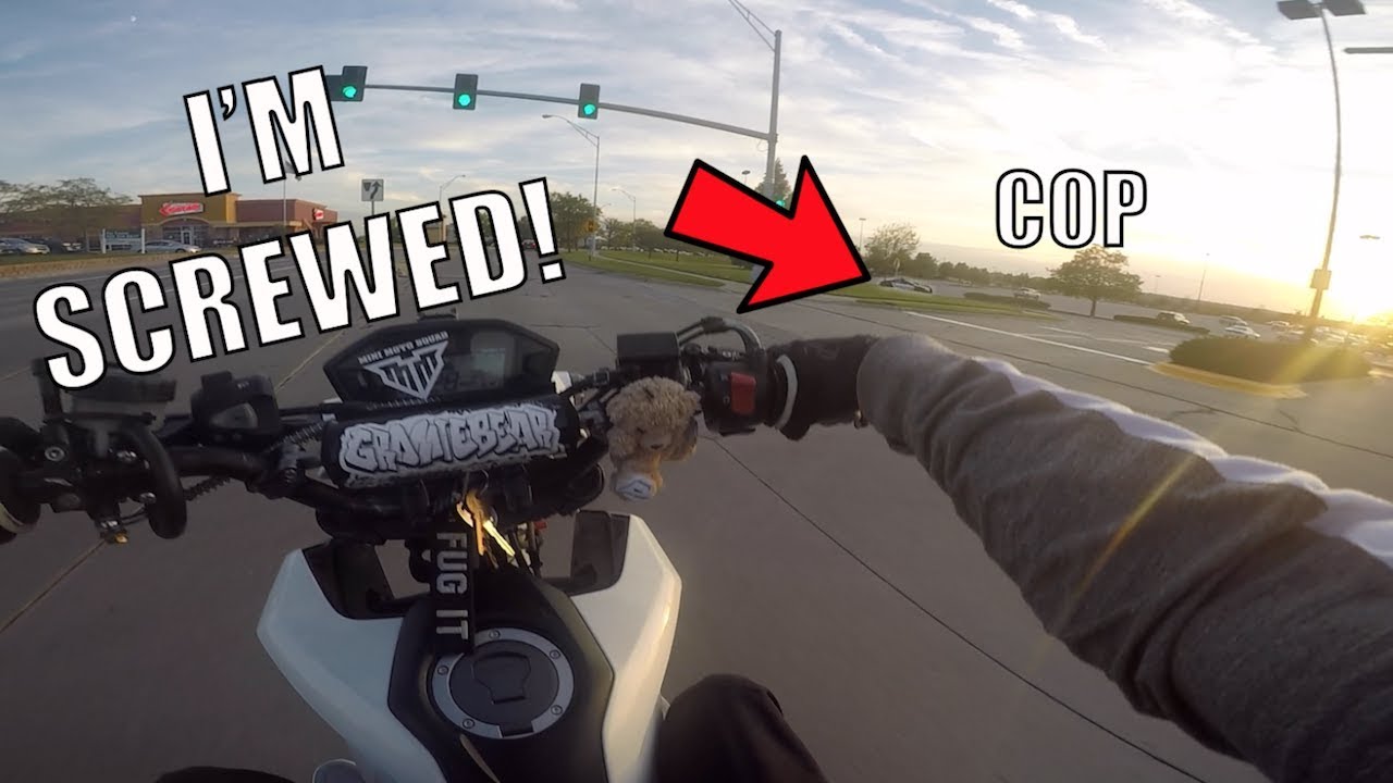 Grom Ventures Ep. 24 - Wheelie Past Cool Cop | Cops Are Everywhere!