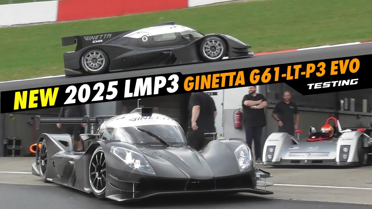 NEW 2025 LMP3 Ginetta G61-LT-P3 Evo TESTING - 3.5L V6 Pure Sound & Comparison