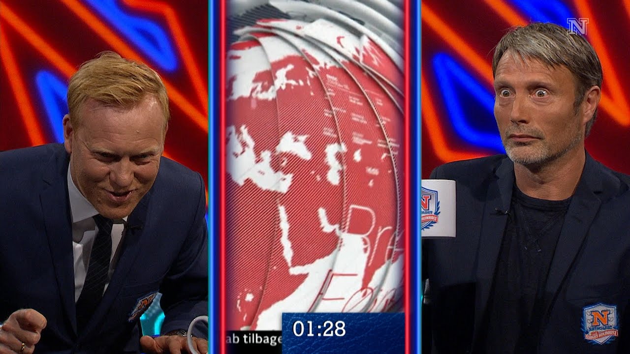 Mads Mikkelsen Wins Stare Contest on Danish Late Night Talk Show