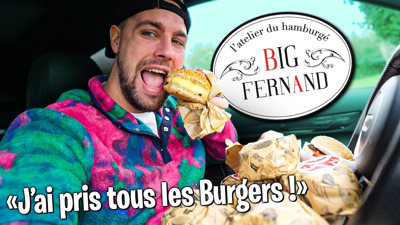 Énorme commande Big Fernand ! (je goûte toute la carte)