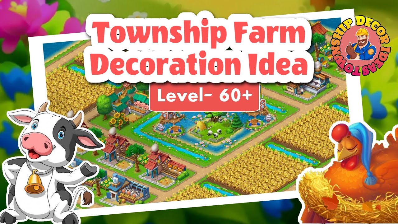 Township Farm Decoration Ideas || Level 60+ || Easy & Simple Township Decor Ideas ||