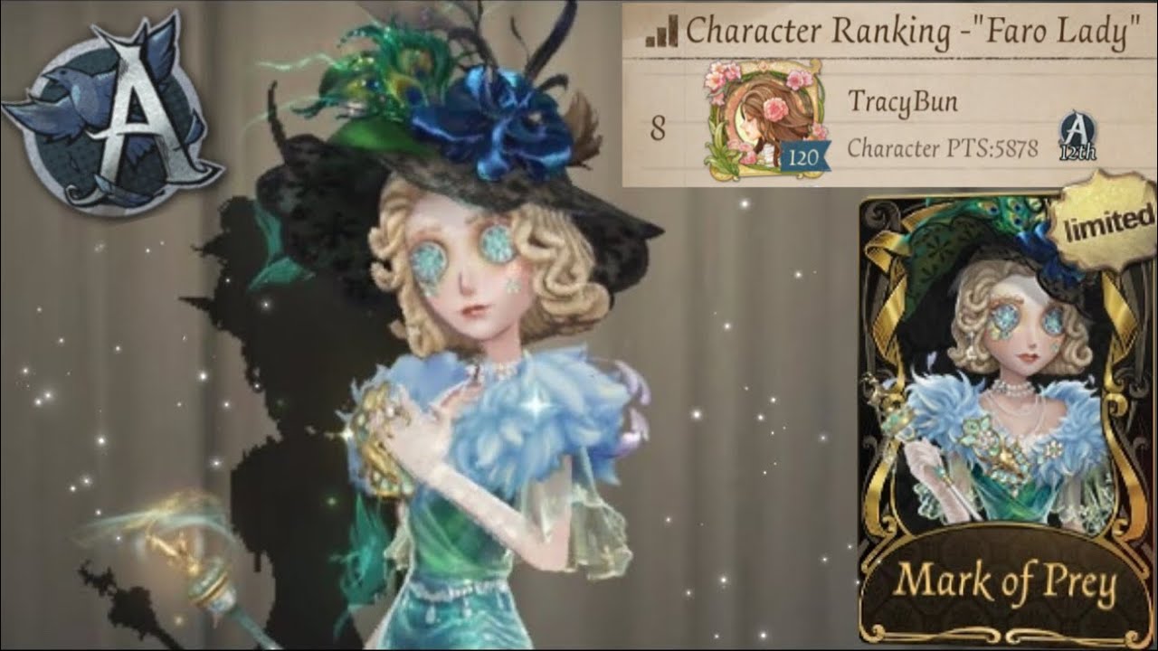 Road To 1st Faro Lady! “Mark of Prey” Legendary Rank Kites | Identity V