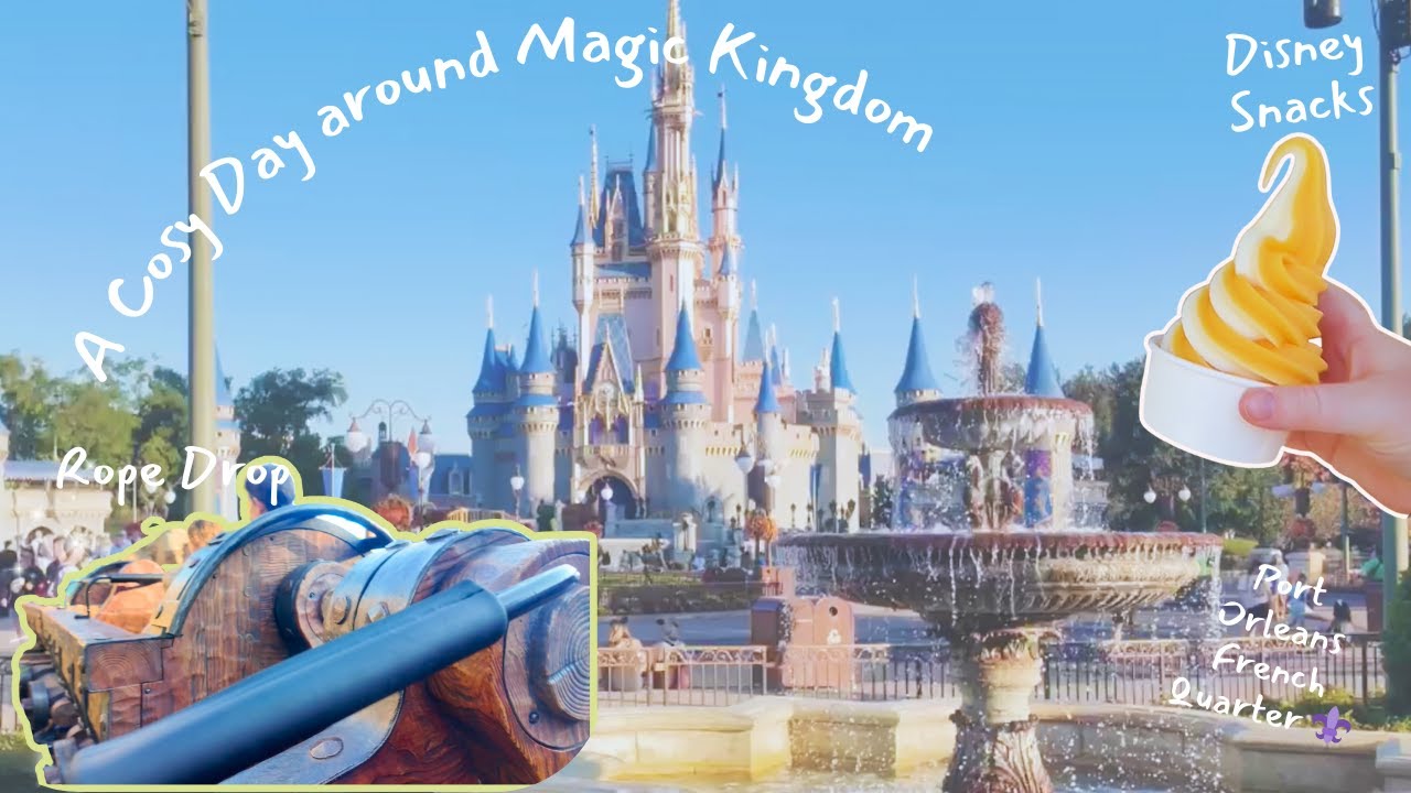 Cosy Magic Kingdom Day 3 | Rope Drop, Disney Snacks & Resort Hopping ☕🏰