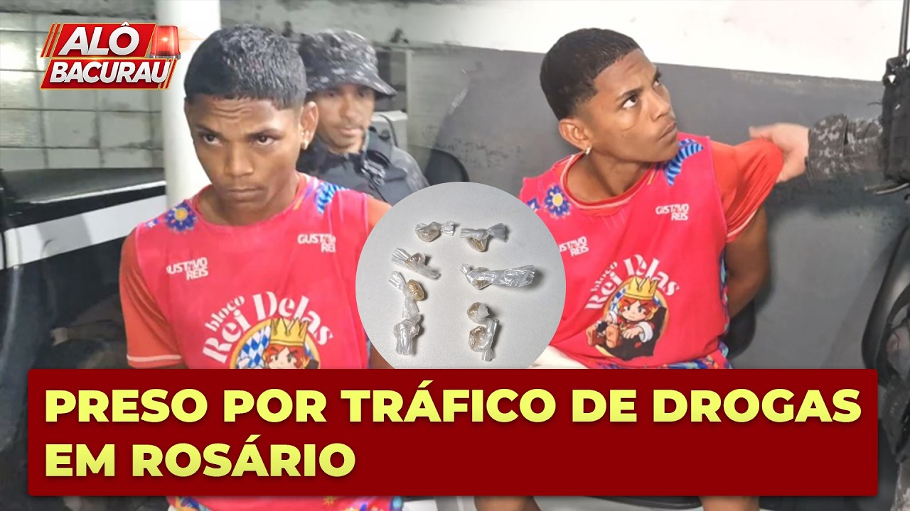 ELEMENTO PRESO POR TRÁFICO DE DROGAS NO CIRCUITO CARNAVALESCO DE ROSÁRIO