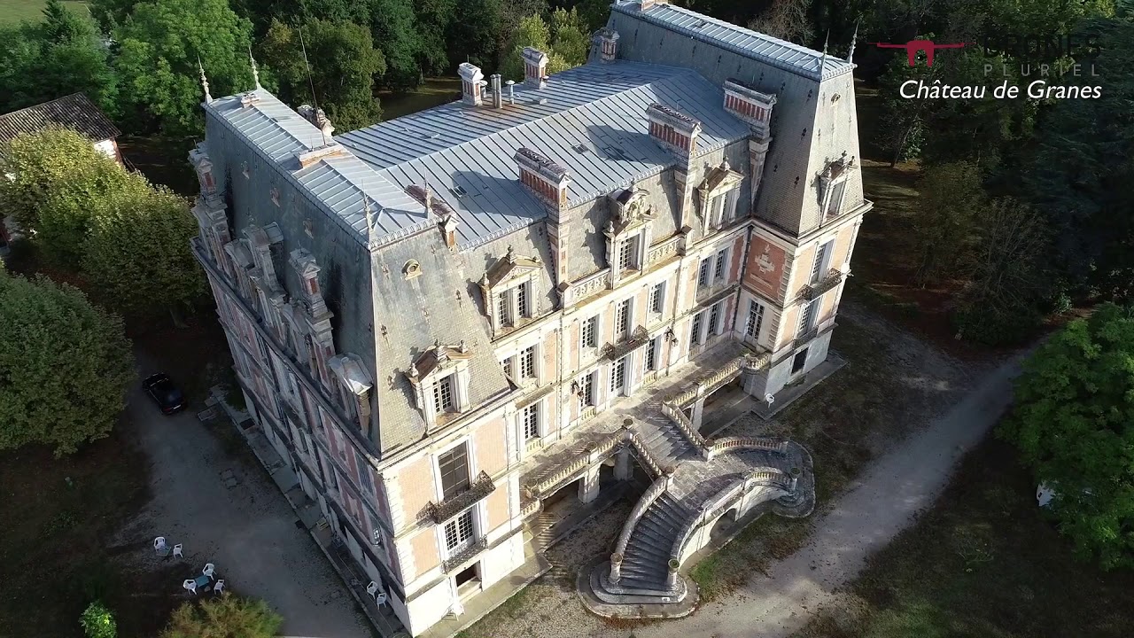 DRONES Pluriel Services - IMMOBILIER - Visite aérienne Château de Granès