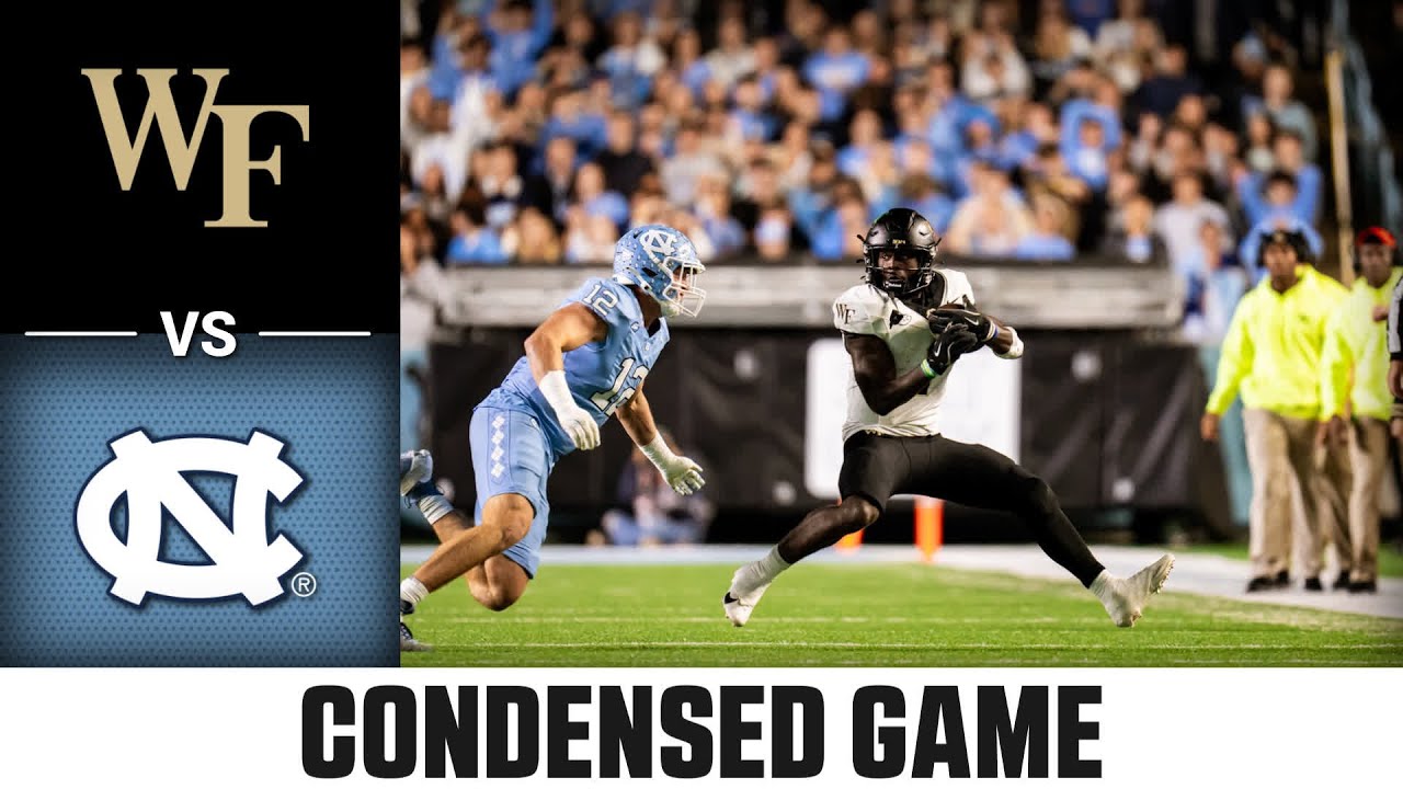 Wake Forest vs. North Carolina Condensed Game | 2024 ACC Football