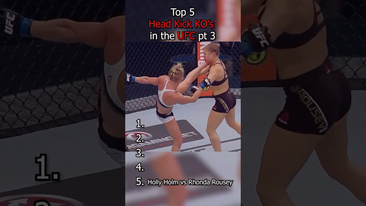 Top 5 Head Kick KO&rsquo;s in the UFC Part 3! #ufc #mma #shorts
