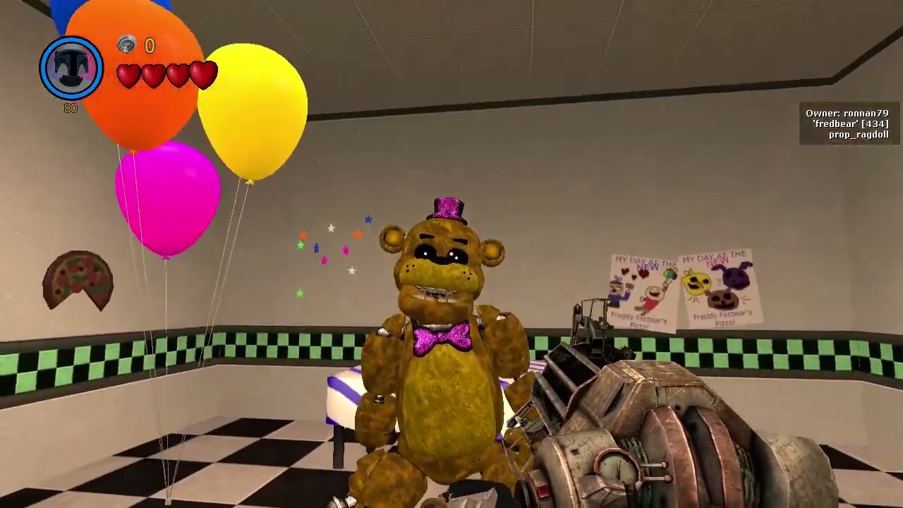 placing every fnaf animatronic part 1