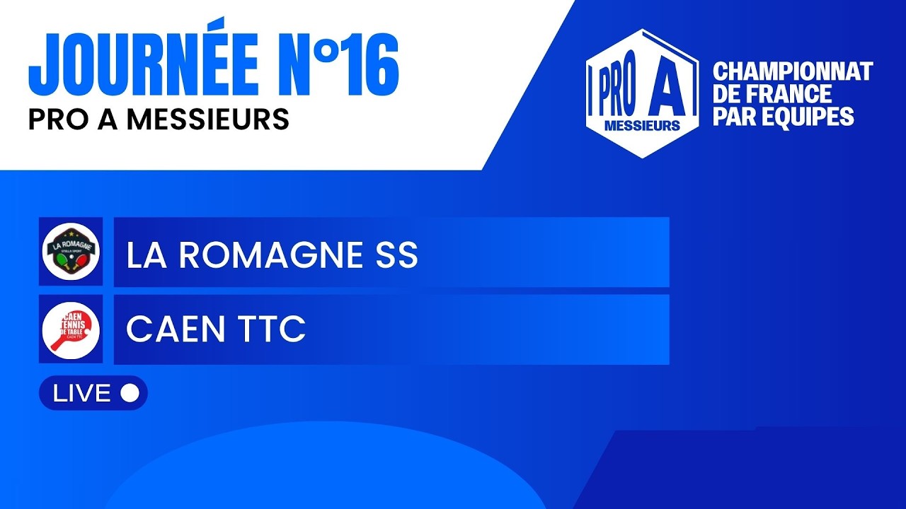 PRO A MESSIEURS | J16 | LA ROMAGNE SS vs CAEN TTC