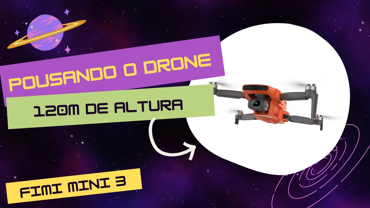 Fimi Mini 3 - Pousando de uma altura de 120 metros #drone #fimimini #fimimini3 #dji