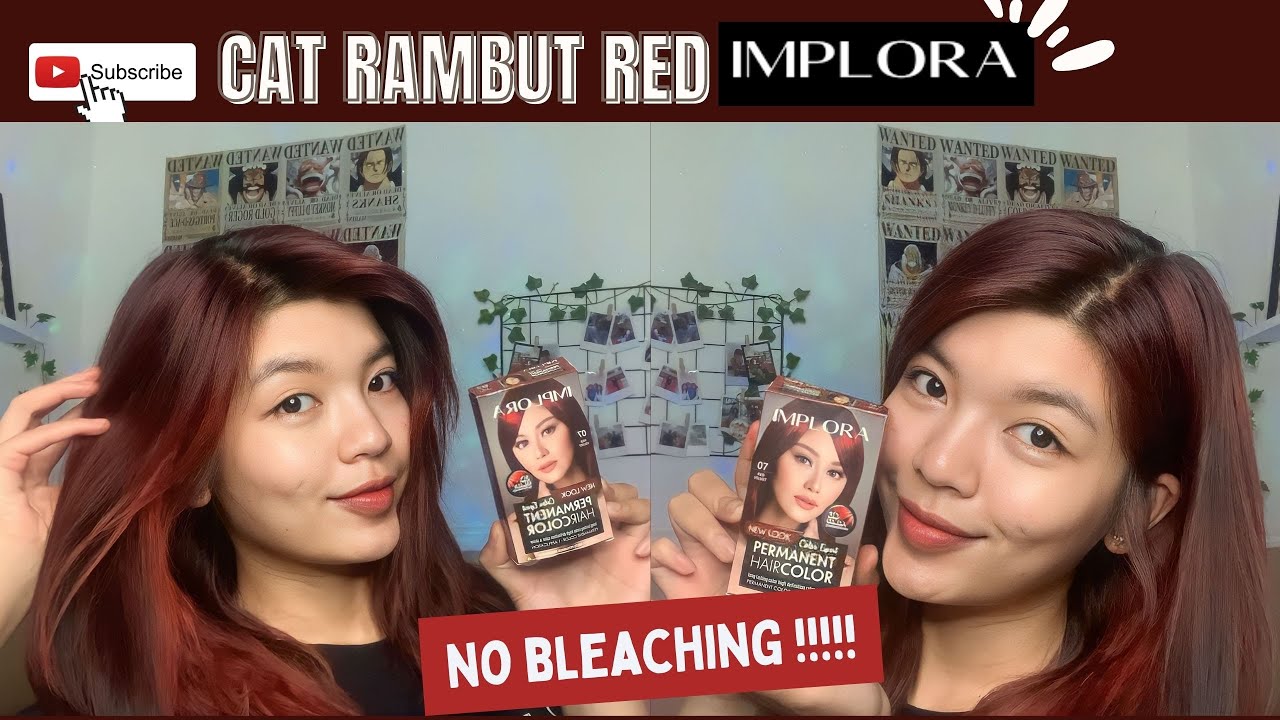 CAT RAMBUT IMPLORA RED VELVET | NO BLEACHING