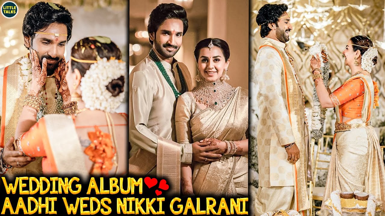 Nikki Galrani & Aadhi - New Wedding Pictures & Videos | Full Wedding Album | Aadhi weds Nikki