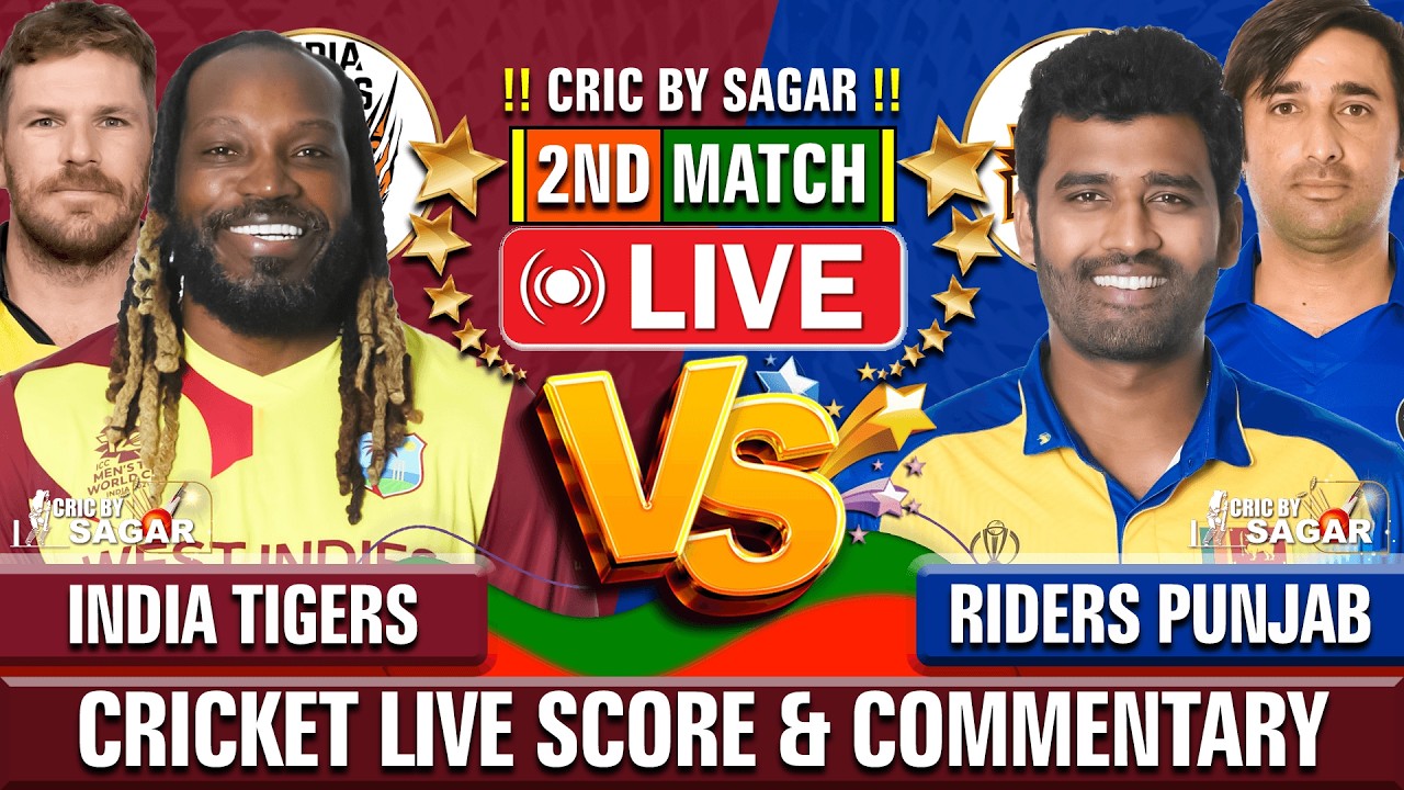 India Tigers vs Royal Riders Punjab | Cricket Live Score & Commentary | Sagar Sinha