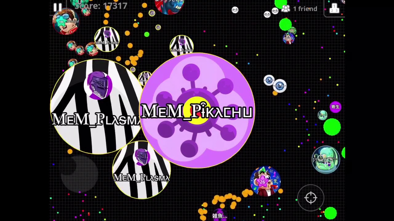 Agar.io Mobile- Japan/Tokyo Dns アガリオ Pikachu & Plasma (7)