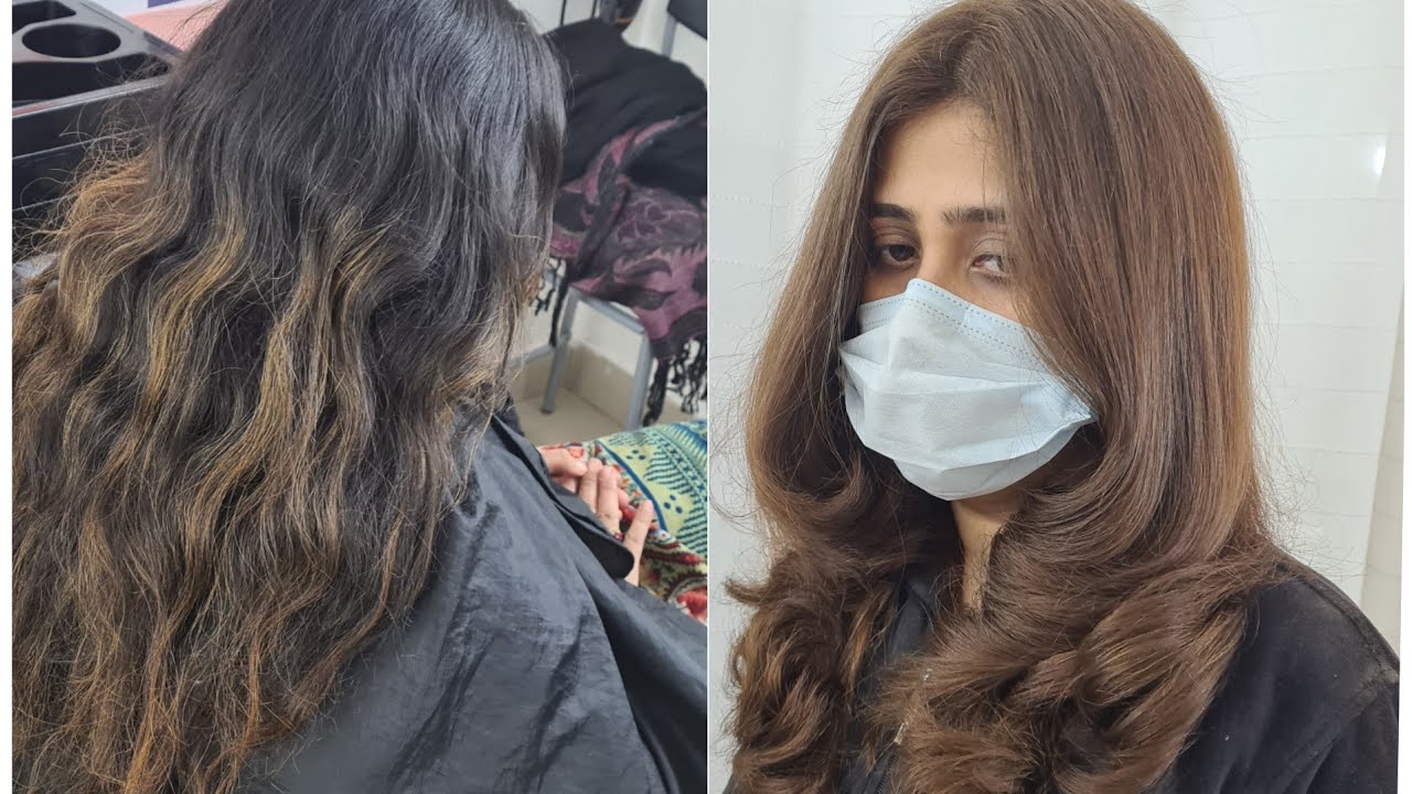 Hair colour change | dark to sand