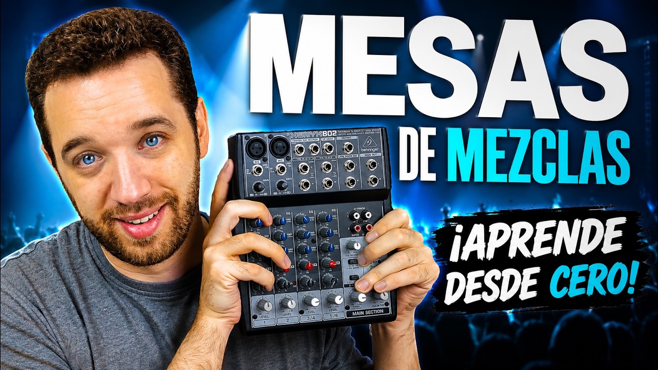 🎤 Cómo usar una MESA de MEZCLAS #1 | 🎙️ Cables de AUDIO XLR | Mixer Behringer | Música Encriptada