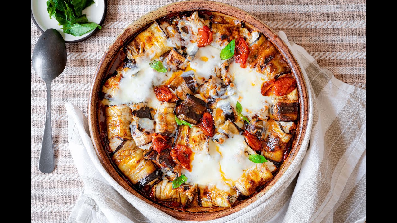 פרק 349- חצילים ממולאים גבינות ברוטב עגבניות שרי