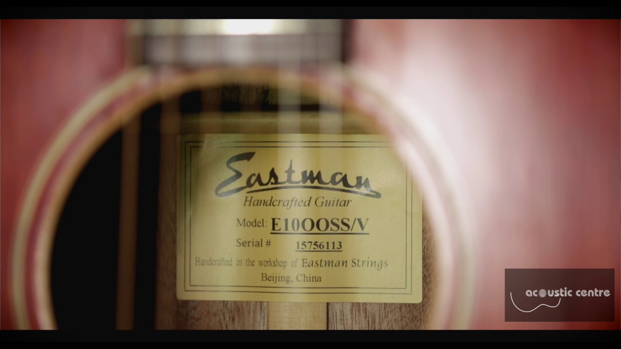 Eastman E10-OO SS/V: Acoustic Centre