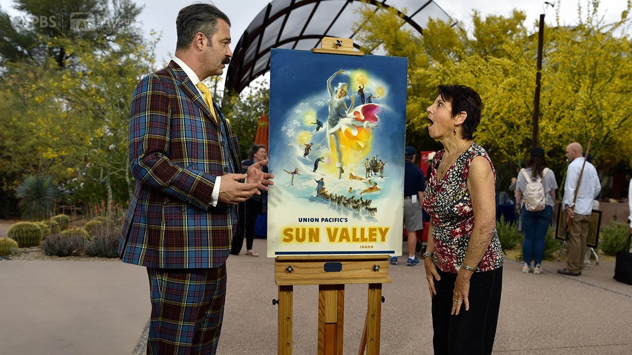 Preview: C. Peet Sun Valley Poster Maquette | Desert Botanical Garden Hr 2 | ANTIQUES ROADSHOW | PBS