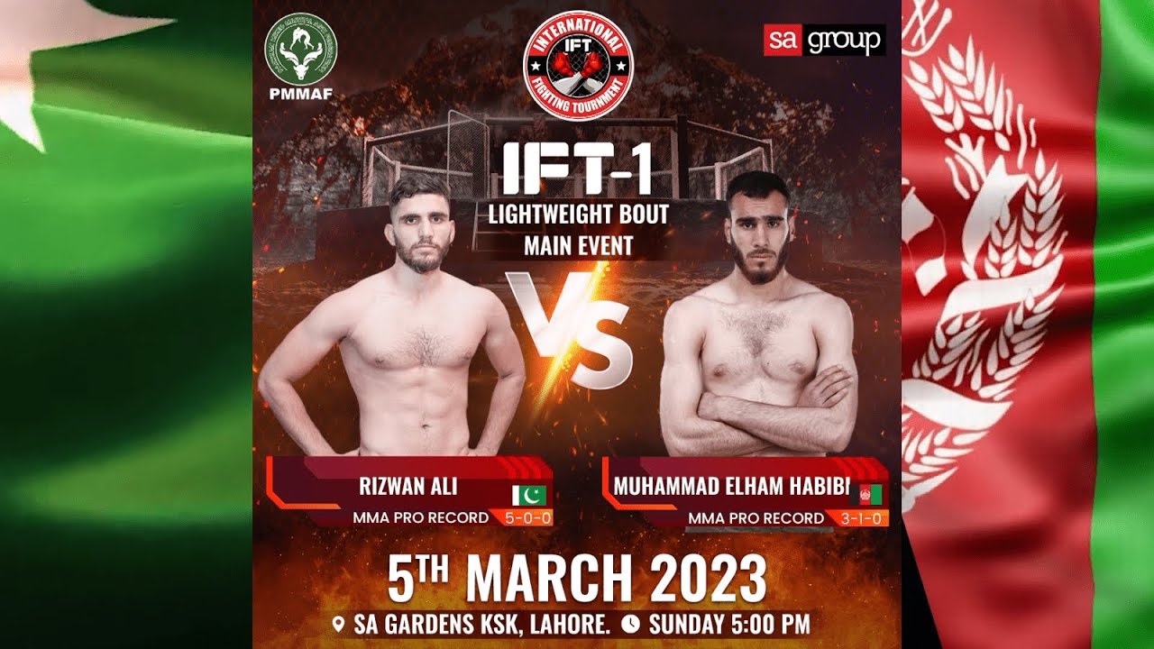 Rizwan Ali VS Muhammad Elham Habibi -Main Event  International Fighting Tournament season1 pro Fight