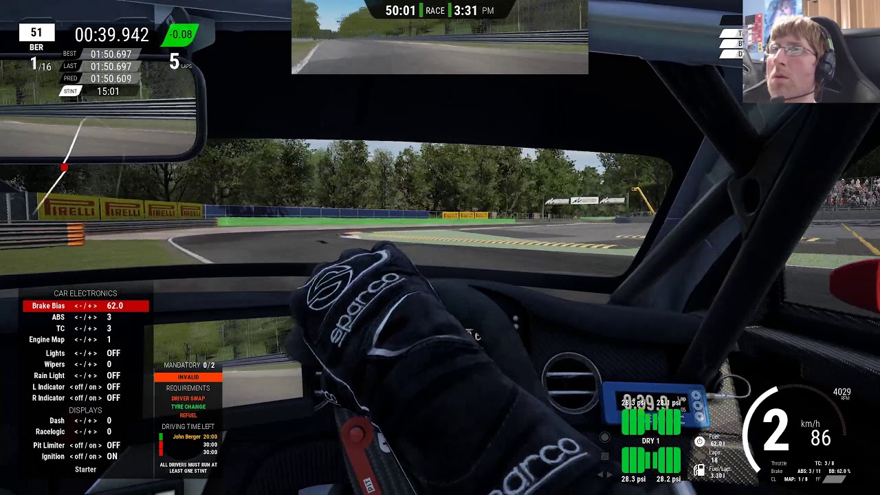 Assetto Corsa Competizione Career Mode. 1 Hour of Monza.
