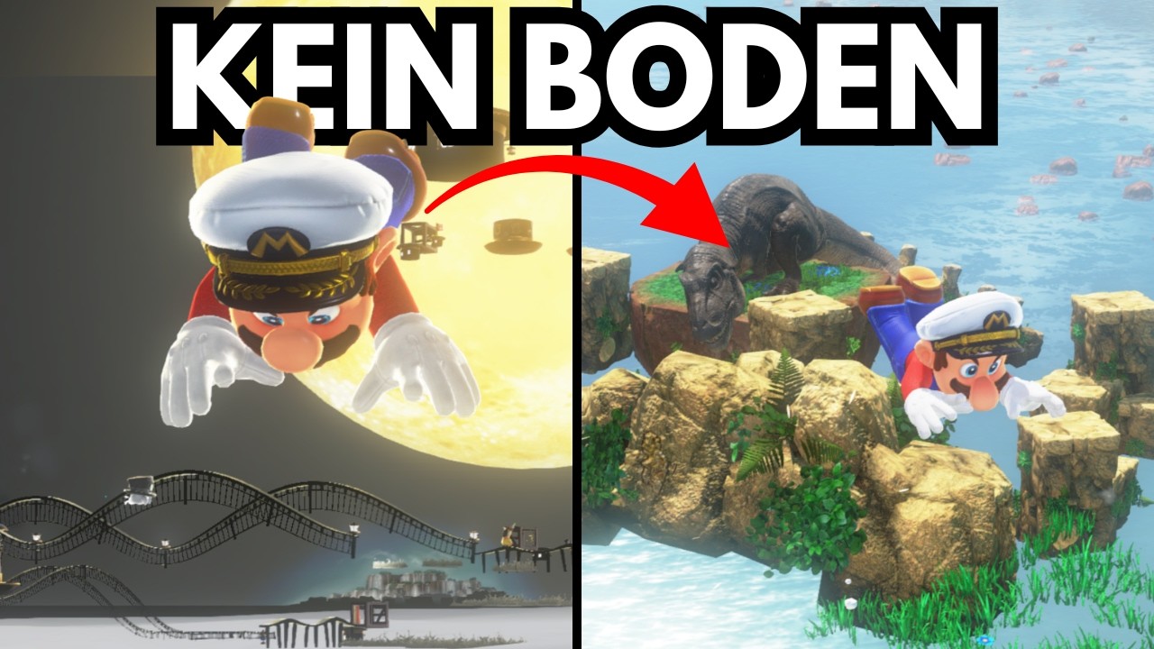 Mario Odyssey, aber es gibt keinen BODEN?!