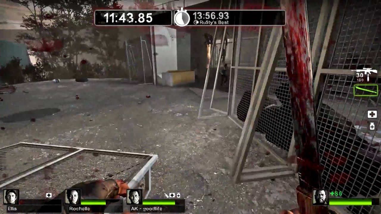 [HD] Left 4 Dead 2 Survival: The Parish's Bridge. 2 Player Gold Medal [Part 2 of 2]