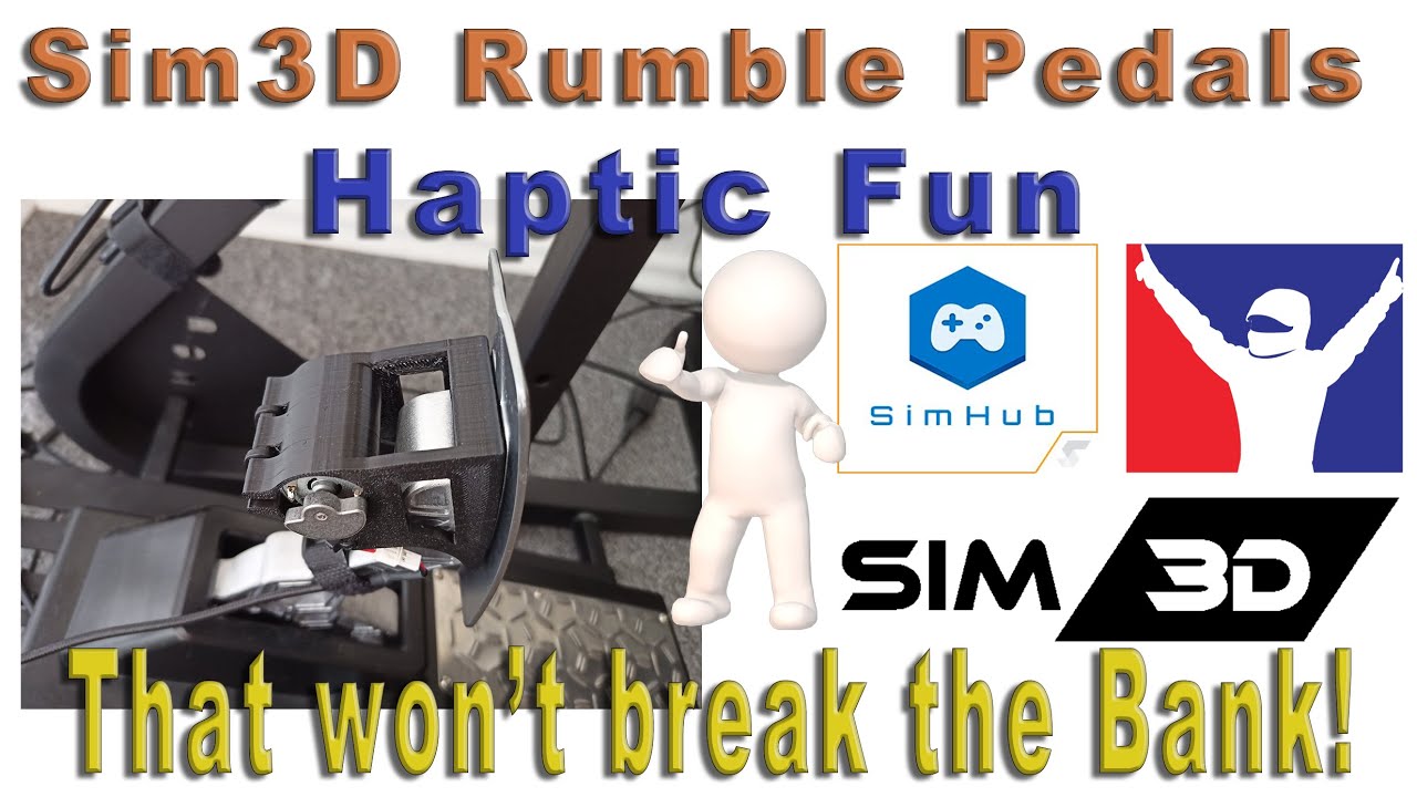Sim3D Rumble Pedals – Haptic feedback fun that won’t break the sim racers Bank!