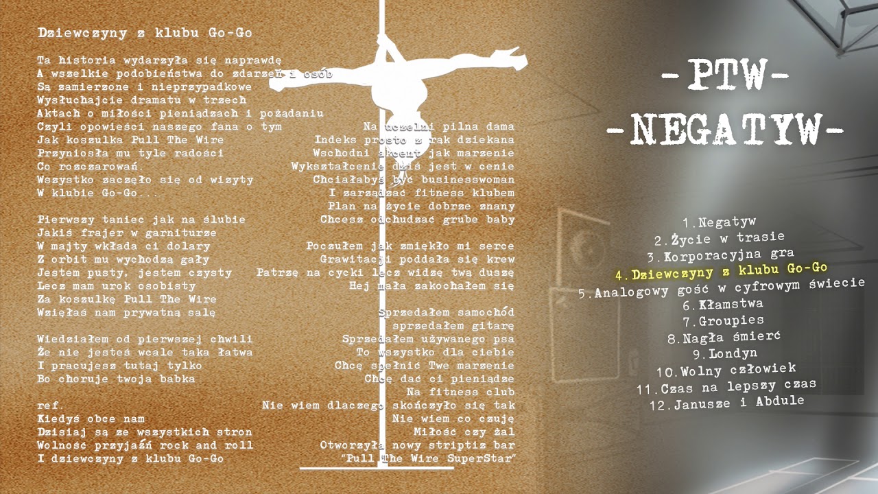 PULL THE WIRE - Dziewczyny z klubu Go-Go (album Negatyw)