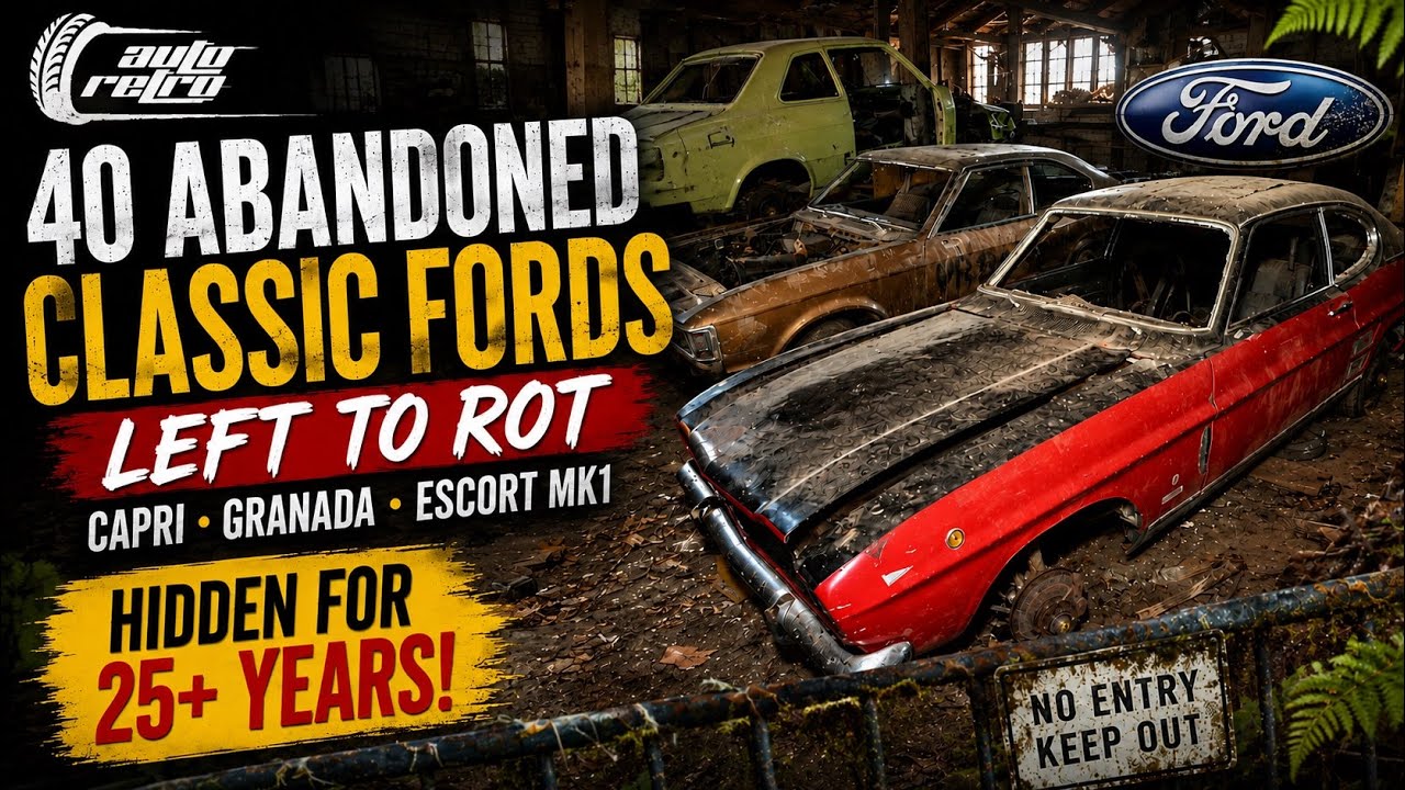 40 Abandoned Classic Fords Left to Rot – Capri, Granada, Escort Mk1