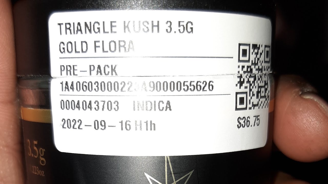 strain review gold flora triangle kush