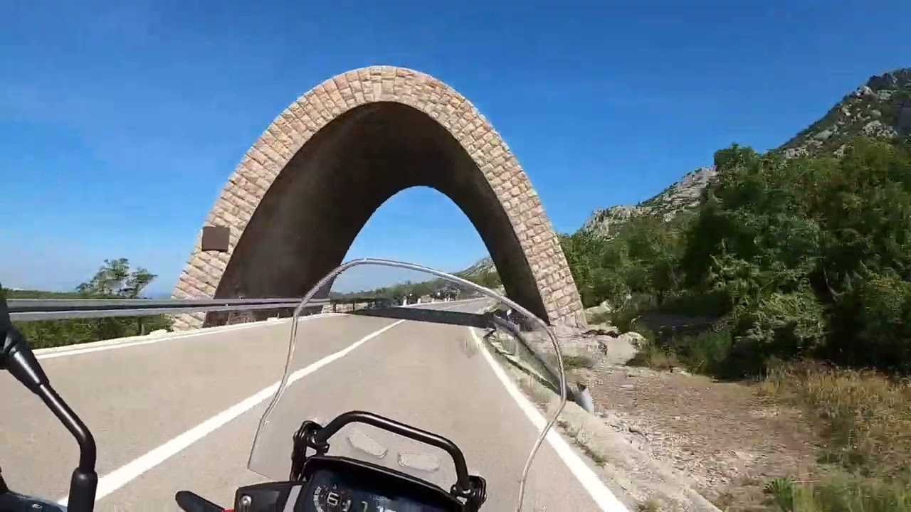Leaving Starigrad Part 05, Karlobag-Senj, Honda CB 500 X, Jadranska magistrala