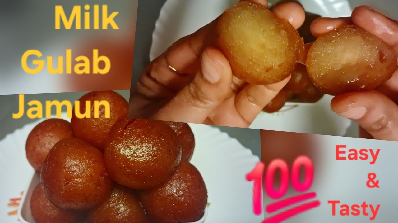 Milk gulab jamun  || बिना खोया सिर्फ एक लिटर दूध से घर पर बनाए यह स्वादिष्ट हलवाई स्टाइल मिठाई 💯👍