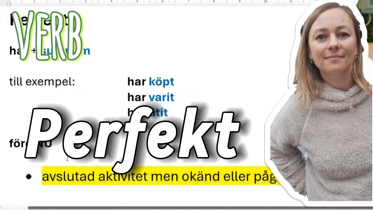 SFI kurs D/SVA grund - Perfekt + övning